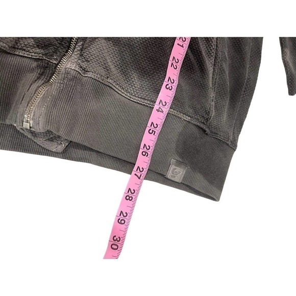 Freddy Hand Dyed Sweatshirt Jacket Gray Tie Dye Effect Womens Extra Large NWT - Picture 9 of 9